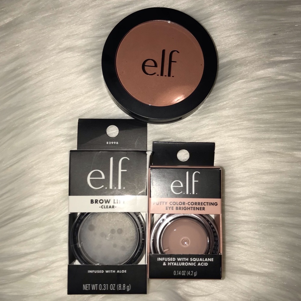 New e.l.f. Makeup Set with Blush and Eye Brightener & Brow Lift Gel